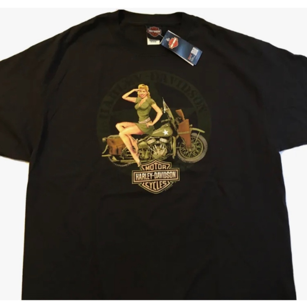 New Harley Davidson Motorcycle Bike Shirt Tilley North Carolina NC Black  XL